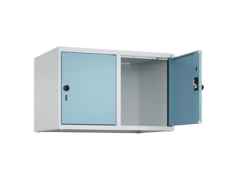opzetkast,v. locker,2vak.,vak B 400mm,HxBxD 500x800x500mm,draaigrendel