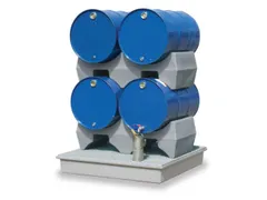 Opvangbak 4x 200l Opvangvol. 220l Gvk 200x1280x1280mm Gvk-Rooster