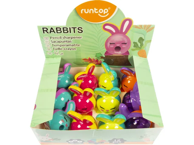 Puntenslijper H45-02 konijn enkelgaats assorti kleuren