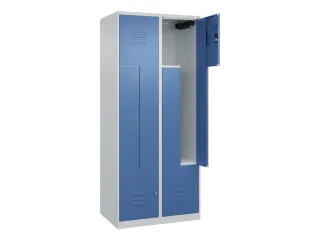 Z-garderobekast,HxBxD 1850x800x500mm,vak B 200/400mm,cil.-slot - 2
