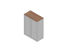 vitrinekast HxBxD 1232x900x450mm 2xhouten vloer 3 OH aluminium noten
