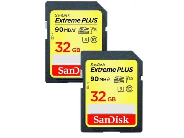 Extreme PLUS 32GB SDHC Memory Card 2-Pac