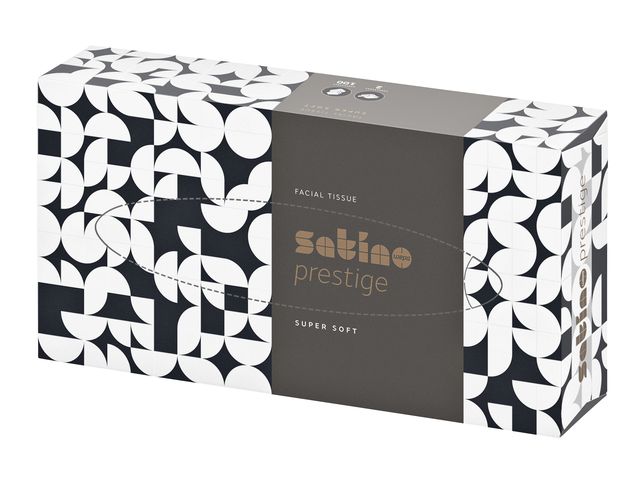 Facial tissues Satino Prestige 2-laags 100vel wit 206450 | HanddoekDispensers.nl