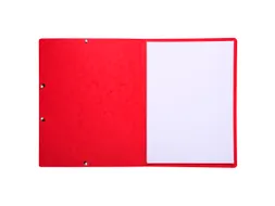 Elastomap zonder klep glanskarton 355gm² - A4-Rood