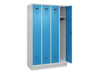 locker,HxBxD 1950x1200x500mm,4vak,vak B 300mm,cil.-slot,sokkel - 2