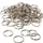 Sleutelring Creativ Company zilverkleurig 25mm 100 stuks