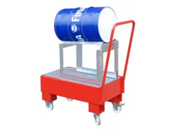 verrijdbare opvangbak,v. 1x60l vat,opvangvol. 61l,HxBxD 1075x500x940mm