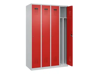 locker voor scheiding van kleding,HxBxD 1850x1200x500mm,4vak - 1