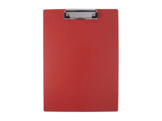 klembord A4 rood met sterke klem - 1