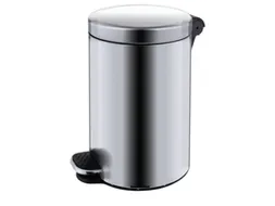 RVS pedaalemmer,5l,HxØ 280x210mm,binnenbak kunststof,romp mat