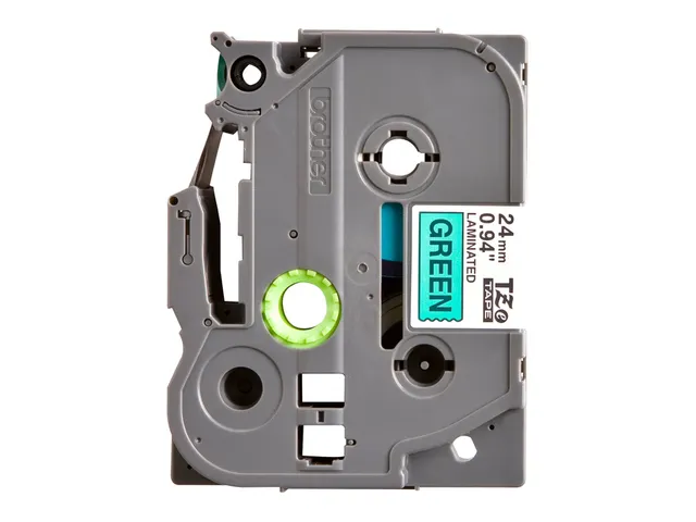 Labeltape Brother P-touch TZe-751 standaard 24mm zwart op groen