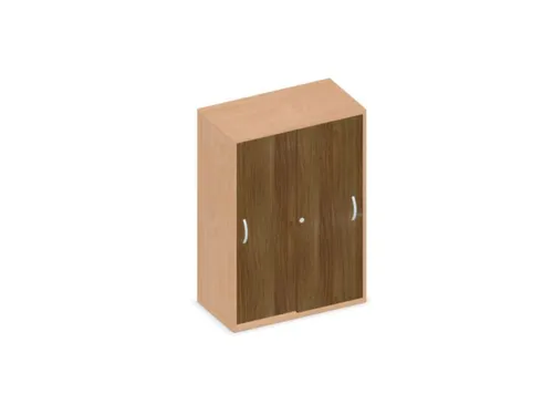 Schuifdeurkast 1150x800x430mm Romp Beuken Decor Front Noten