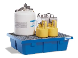 PE-opvangbak,v. 2x60l vat,opvangvol. 60l,HxBxD 300x645x795mm - 1