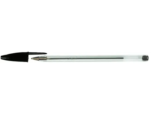 Balpen Bic Cristal medium zwart doos à 90+10 gratis