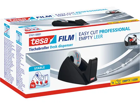 Tesa Tape Dispenser Easy Cut Voor 19mmX33m Rol Zwart