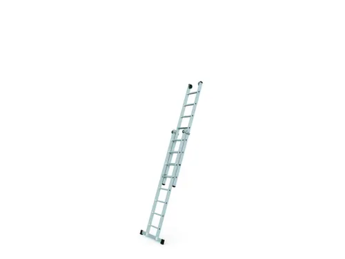 schuifladder,2x12,trede(n),balk L 6,42m,2-dlg.,aluminium