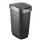 Afvalbak Twist 50 liter Zwart Zilver