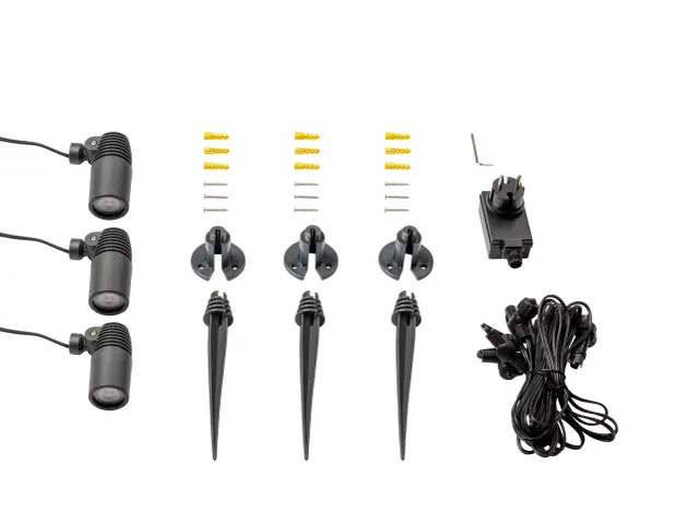 Garden Lights 2580063 Alder set 3 spots 12V 120LM 2W 3000K