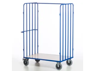 pakketwagen,draagverm. 600kg,laadvl. LxB 1200x800mm,houtetage,RAL5010 - 2