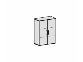kantoorkast,HxBxD 1104x800x420mm,2xhouten vloer,3ordnerhoogte,romp wit - 3