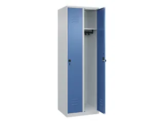 locker,HxBxD 1850x600x500mm,2vak,vak B 300mm,draaigrendel - 1