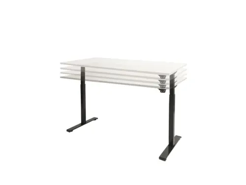 Dextro Basic Zit-sta Bureau Elektrisch 160x80 Honey Castello Zwart