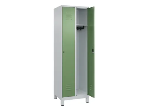 locker,HxBxD 1950x600x500mm,2vak,vak B 300mm,cil.-slot,voeten