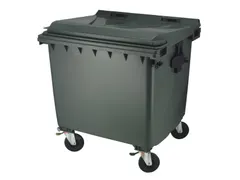 Container 770 Liter Vlak Deksel Grijs