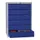 ladekast HxBxD 1000x715x600mm 6laden slot RAL7035 front RAL5010
