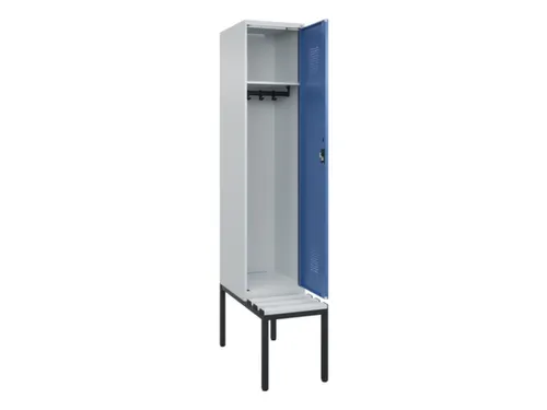 locker met bank,HxBxD 2120x400x815mm,1vak,vak B 400mm,cilinderslot