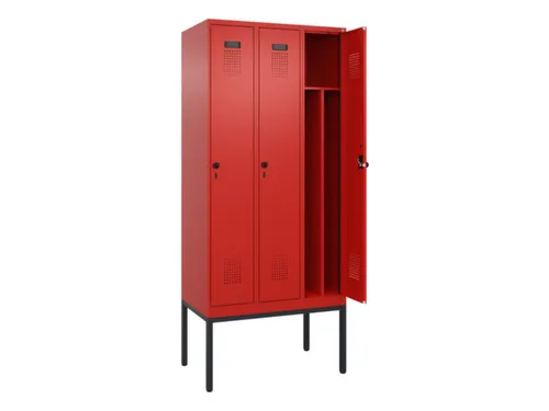 locker voor scheiding van kleding,HxBxD 2120x900x500mm,3vak