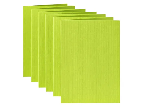 Correspondentiekaart Papicolor dubbel 105x148mm appelgroen pak à 6 st