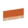 baliepaneel,v. bureau,aanbouw achter,B 1000mm,NE-esdoorn,BN3012-oranje