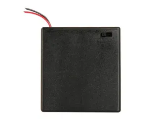 Batterijhouder Voor 4 x AA-CEL (Met Draden) - 4