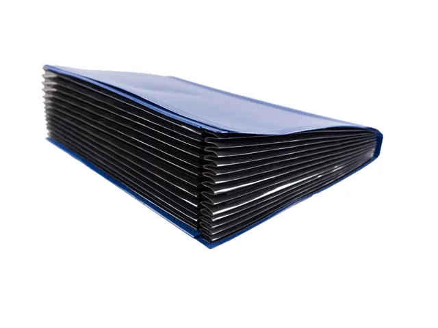 Documentenmap Accordeon Blauw 12-Vaks
