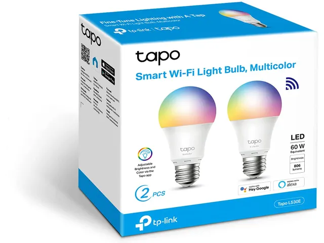 Smart Wi-Fi Light Bulb Multicolor Led Lamp E27 2 Pack