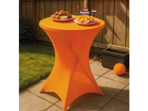Tafelrok BRASQ voor statafel 80cm oranje