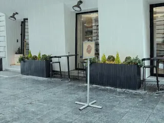 Vloerstandaard info stand outdoor A3 grijs - 4