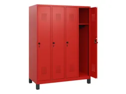 schoollocker,HxBxD 1630x1200x500mm,4vak,vak B 300mm,draaigrendel