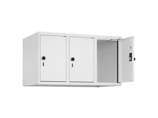 opzetkast,v. locker,3vak.,vak B 300mm,HxBxD 500x900x500mm,draaigrendel - 1
