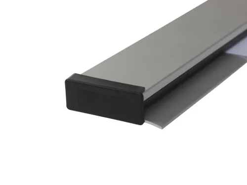 Paperrail 200cm aluminium grijs