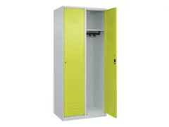 locker,HxBxD 1850x800x500mm,2vak,vak B 400mm,cil.-slot,staand op vloer