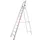 trapladder,eenzijdig,10treden,stand H 2,32m,balk L 3,2m,aluminium