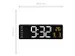 Wandklok NeXtime Super Digi 38,8 x 12,9 cm