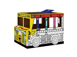 Kartonnen Speelbus Bankers Box Play inkleurbaar - 2