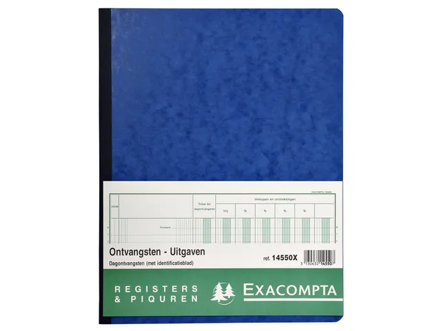 Register Piqure dagontvangsten 320x250mm 80vel assorti