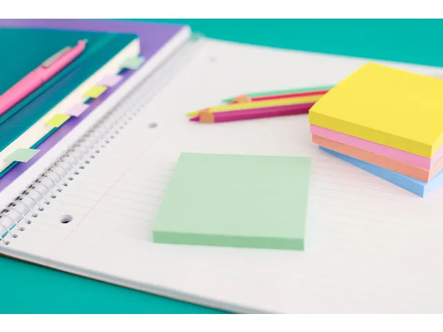 Memoblok Post-it 654 Super Sticky 76x76mm Summer Sorbet 6 stuks