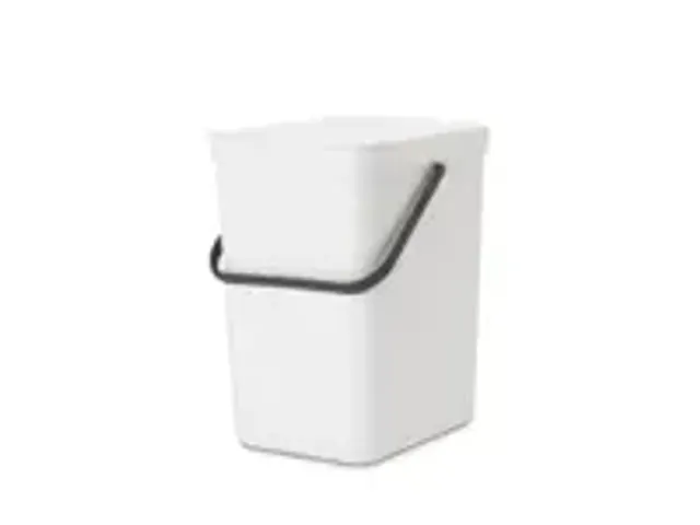 OUTLET Afvalemmer Sort & Go 25 Liter Wit