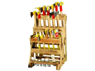 OX VS 24 R Bijlstandaard rode band plus 24stuks - 4