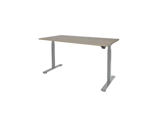 Dextro Basic Zit-sta Bureau Elektrisch 180x90 Robson Eiken 25mm Alu